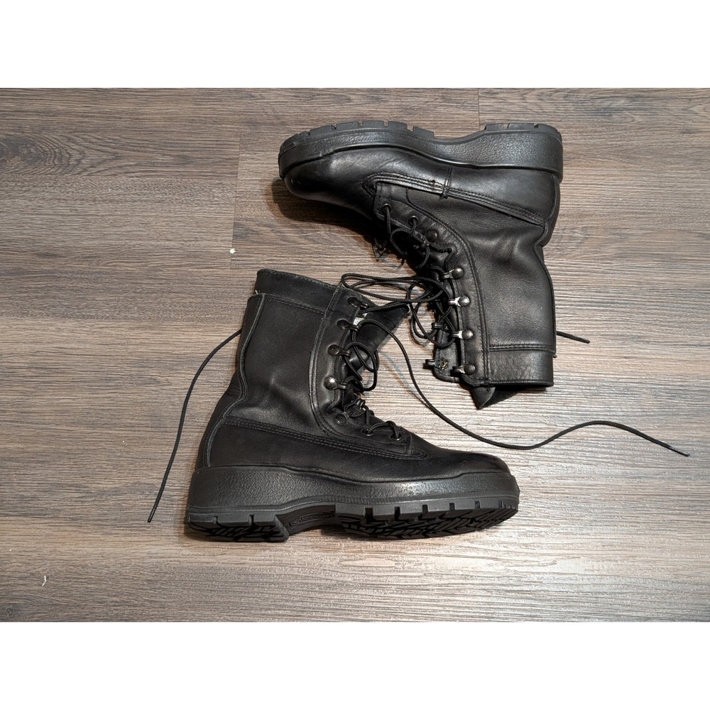 BELLEVILLE F360ST Black Leather Military Combat Boots‎ Size 7.0 W